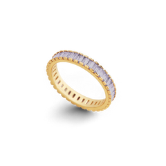 Baguette Birthstone Eternity Band