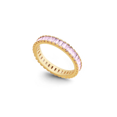 Baguette Birthstone Eternity Band