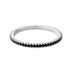 Black Diamond Eternity Stacking Ring