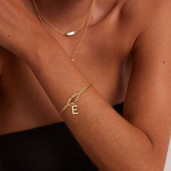 Knot & Initial Bracelet