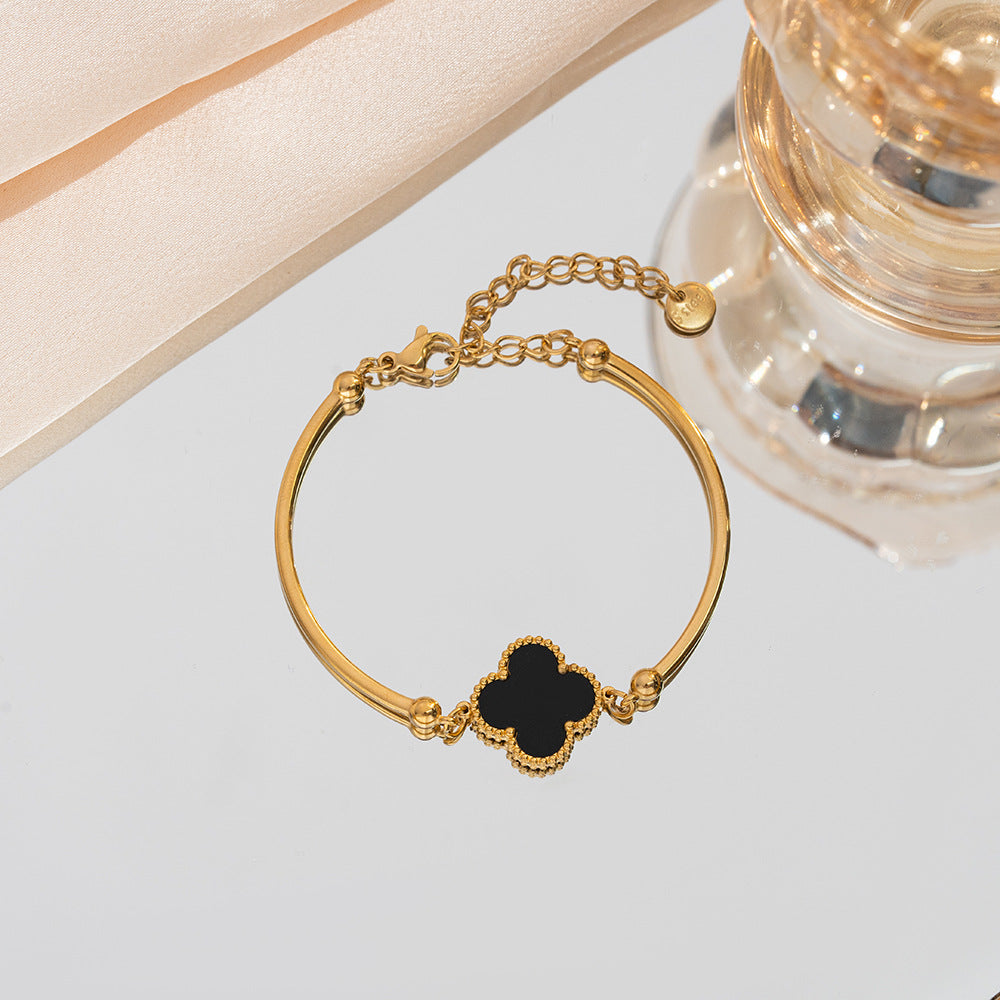 Waterproof Clover Bangle