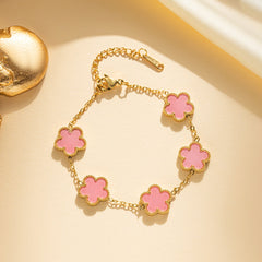 Five-Petal Flower Bracelet