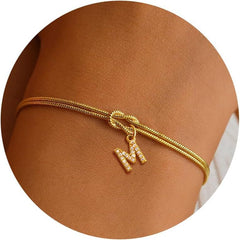 Knot & Initial Bracelet