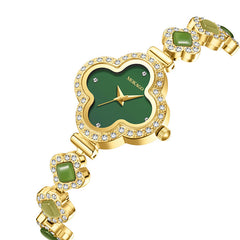 Jade Clover Waterproof Watch