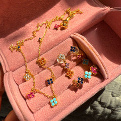 Multicolour Blossom Jewellery Set