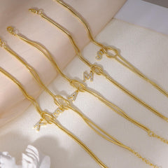 Knot & Initial Bracelet