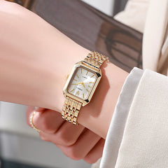 Classic Square Link Bracelet Watch