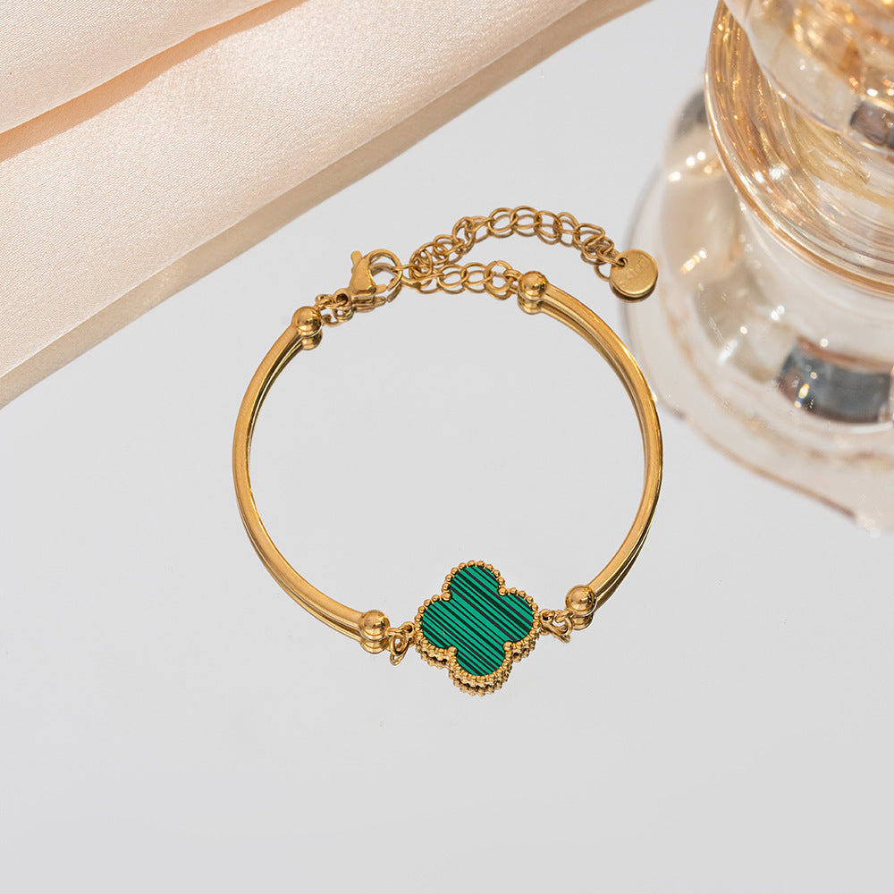 Waterproof Clover Bangle