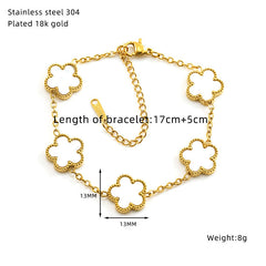 Five-Petal Flower Bracelet