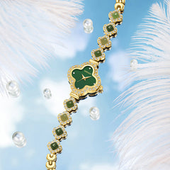 Jade Clover Waterproof Watch