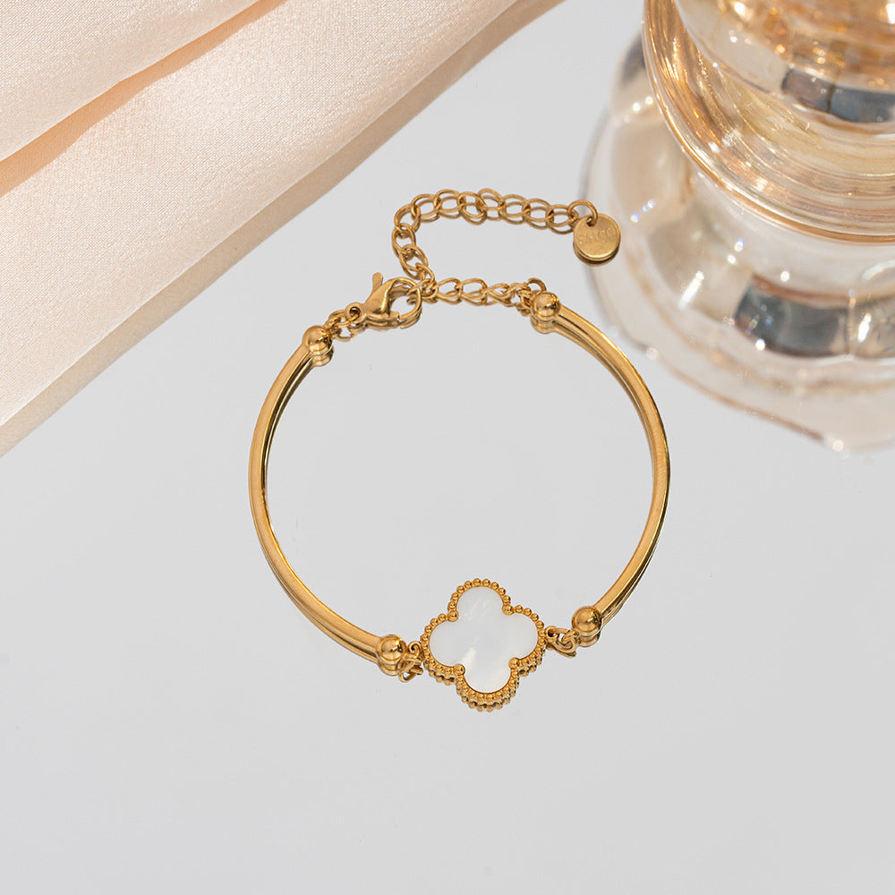 Waterproof Clover Bangle