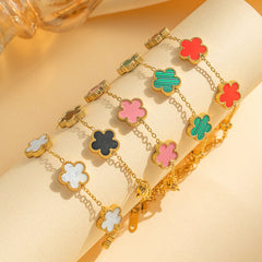 Five-Petal Flower Bracelet
