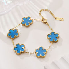 Five-Petal Flower Bracelet