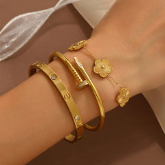 Five-Petal Flower Bracelet