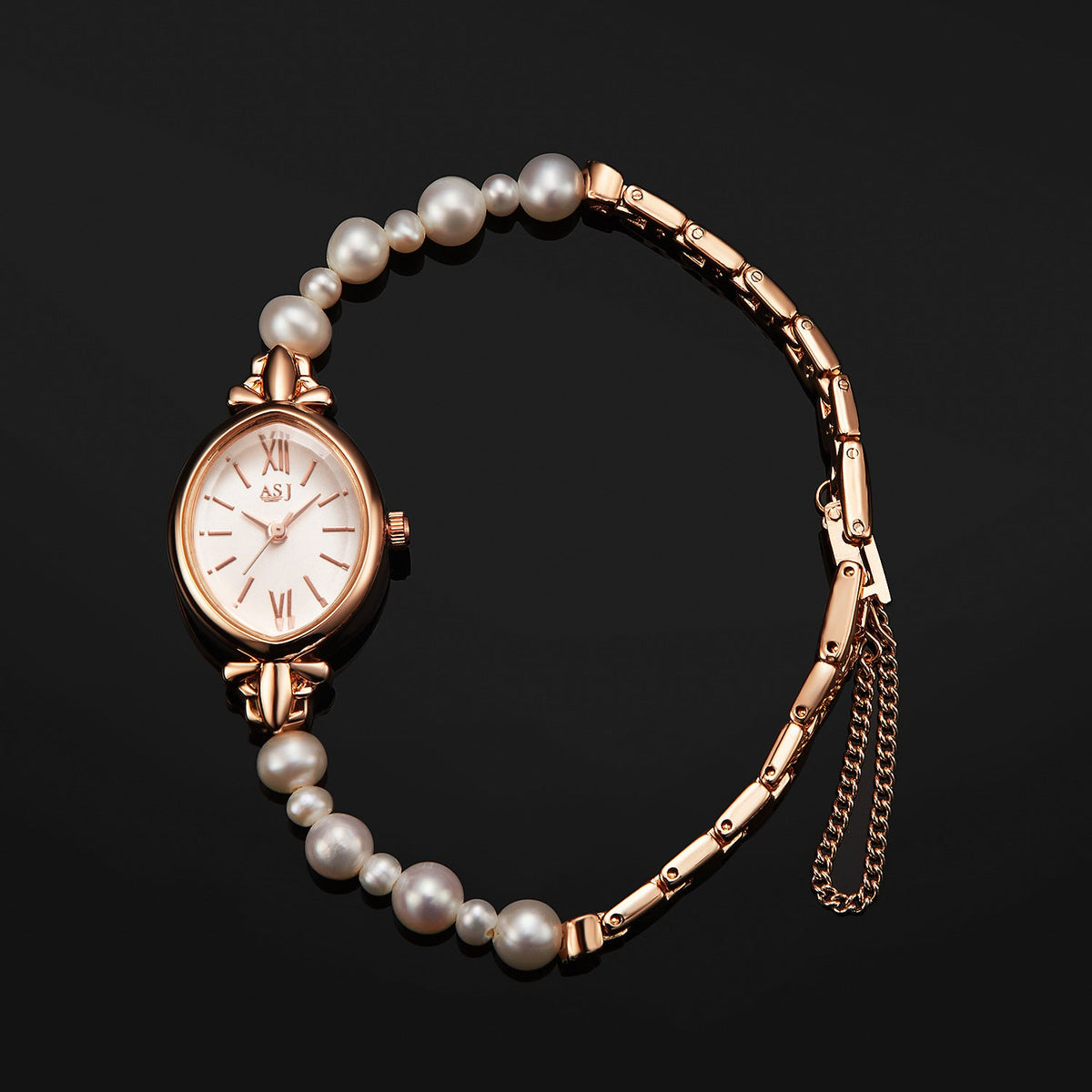 Pearl Quartz Bracelet Watch