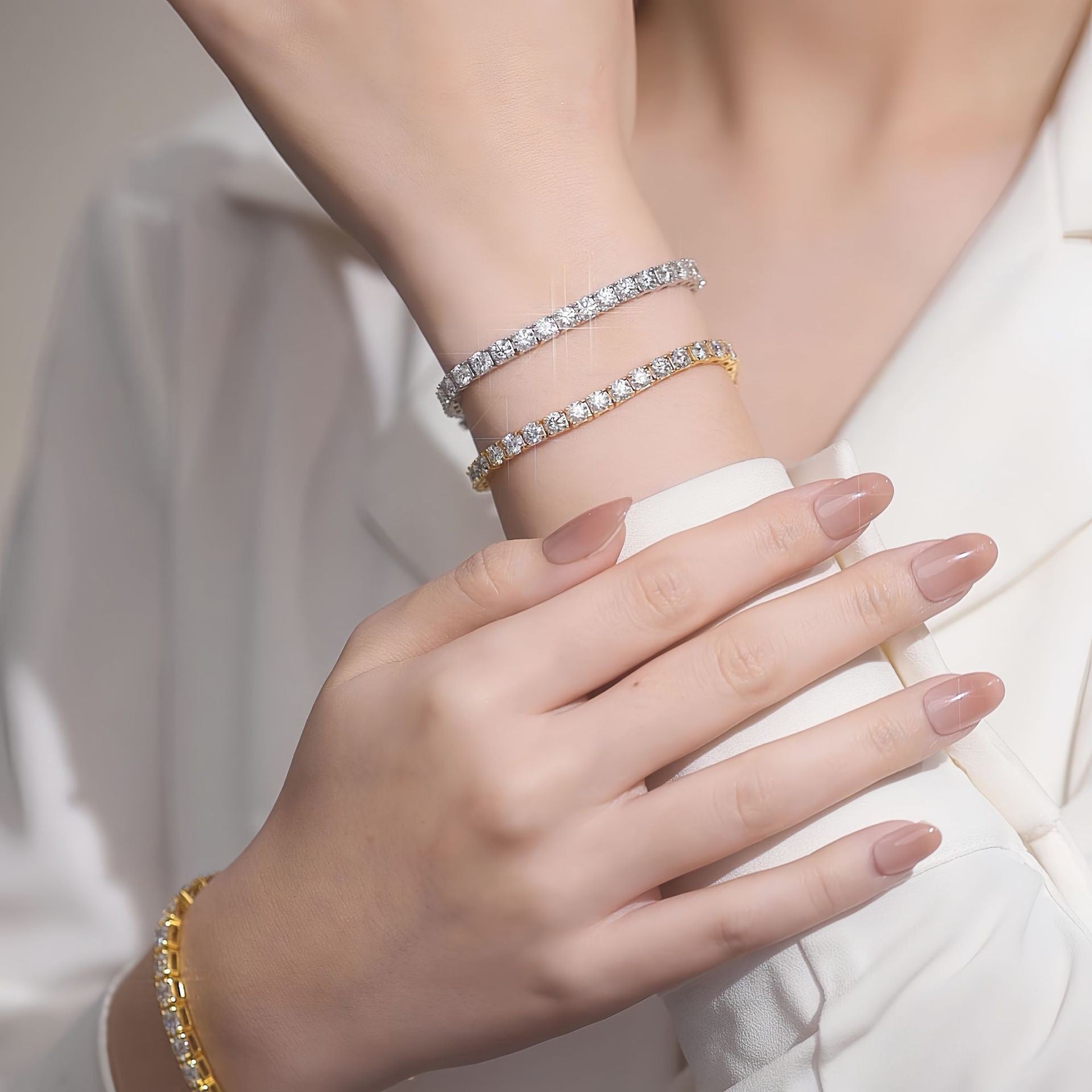 3mm Cubic Zirconia Tennis Bracelet