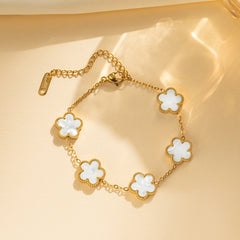 Five-Petal Flower Bracelet