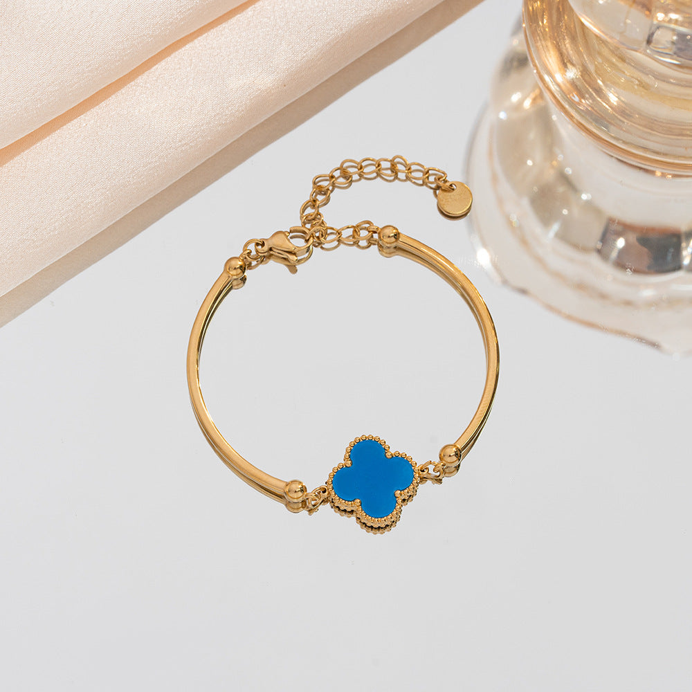 Waterproof Clover Bangle