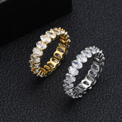 Oval CZ Ring