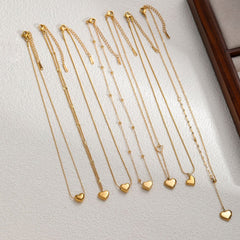 Heart Pendant Choker Necklace