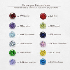 Initial & Birthstone Necklace