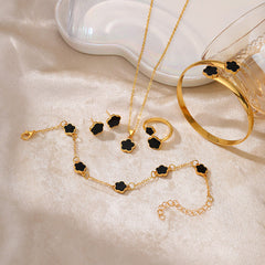 Five-Piece Flower Jewellery Set
