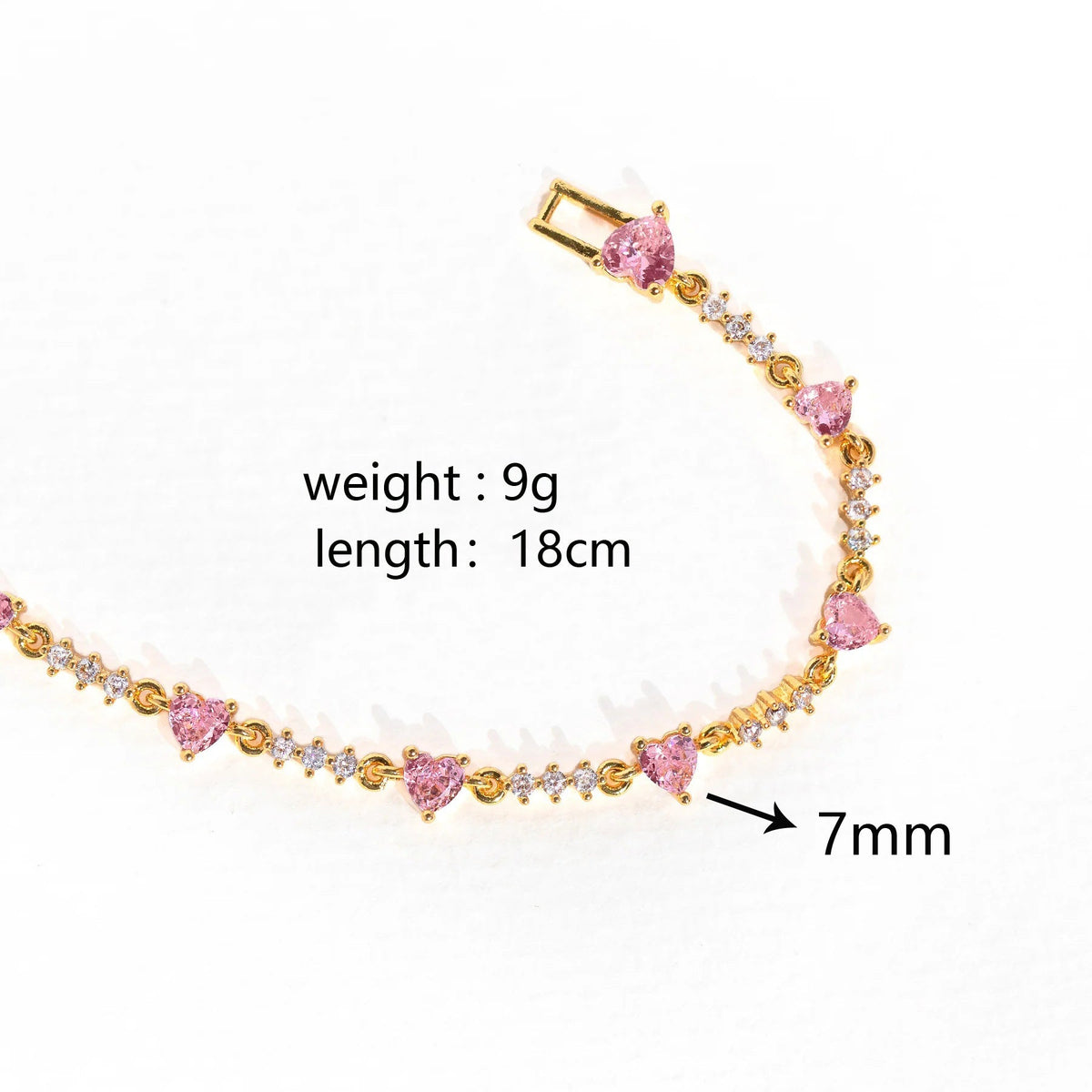 Pink Bow Crystal Stacking Bracelet Set