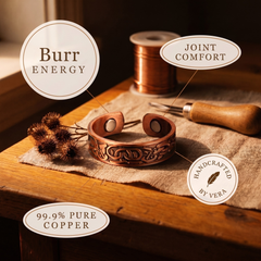 Burr Twist Copper Ring