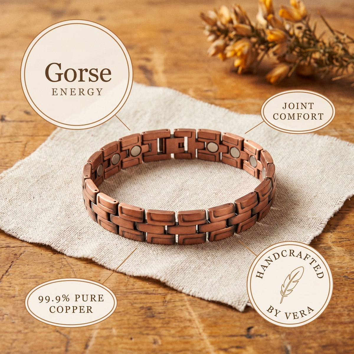 Gorse Edge Men's Copper Bracelet