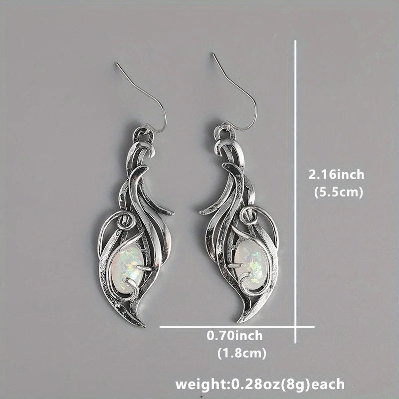 Bohemian Opal Drop Earrings