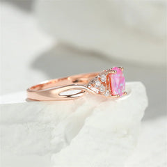 Purple Opal Infinity Ring