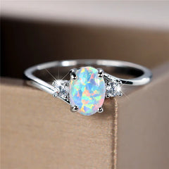 Oval Opal Stone Ring