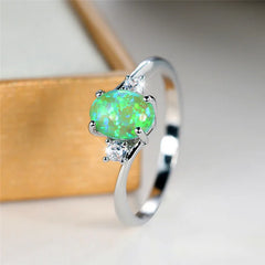 Oval Opal Stone Ring