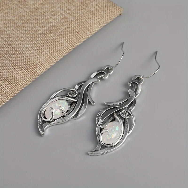 Bohemian Opal Drop Earrings