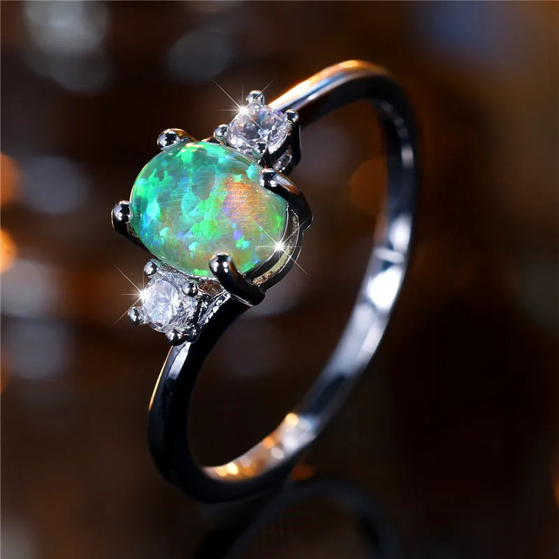 Oval Opal Stone Ring