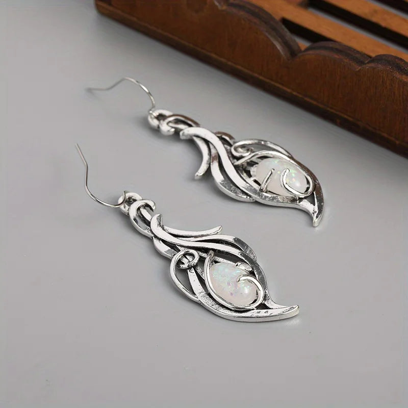 Bohemian Opal Drop Earrings