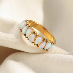 Waterdrop Opal Gold Ring