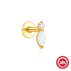 Opal Crown Stud Earring