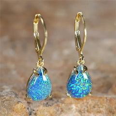 Opal Waterdrop Dangle Earrings