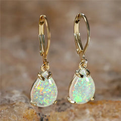 Opal Waterdrop Dangle Earrings