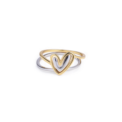 Self Love Layered Heart Ring