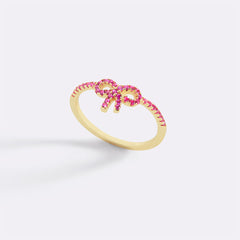 Pave Bow Ring