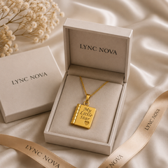 Hidden Message Book Necklace