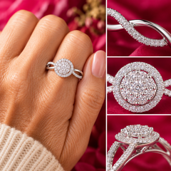 Mother & Daughter Forever Circle Ring