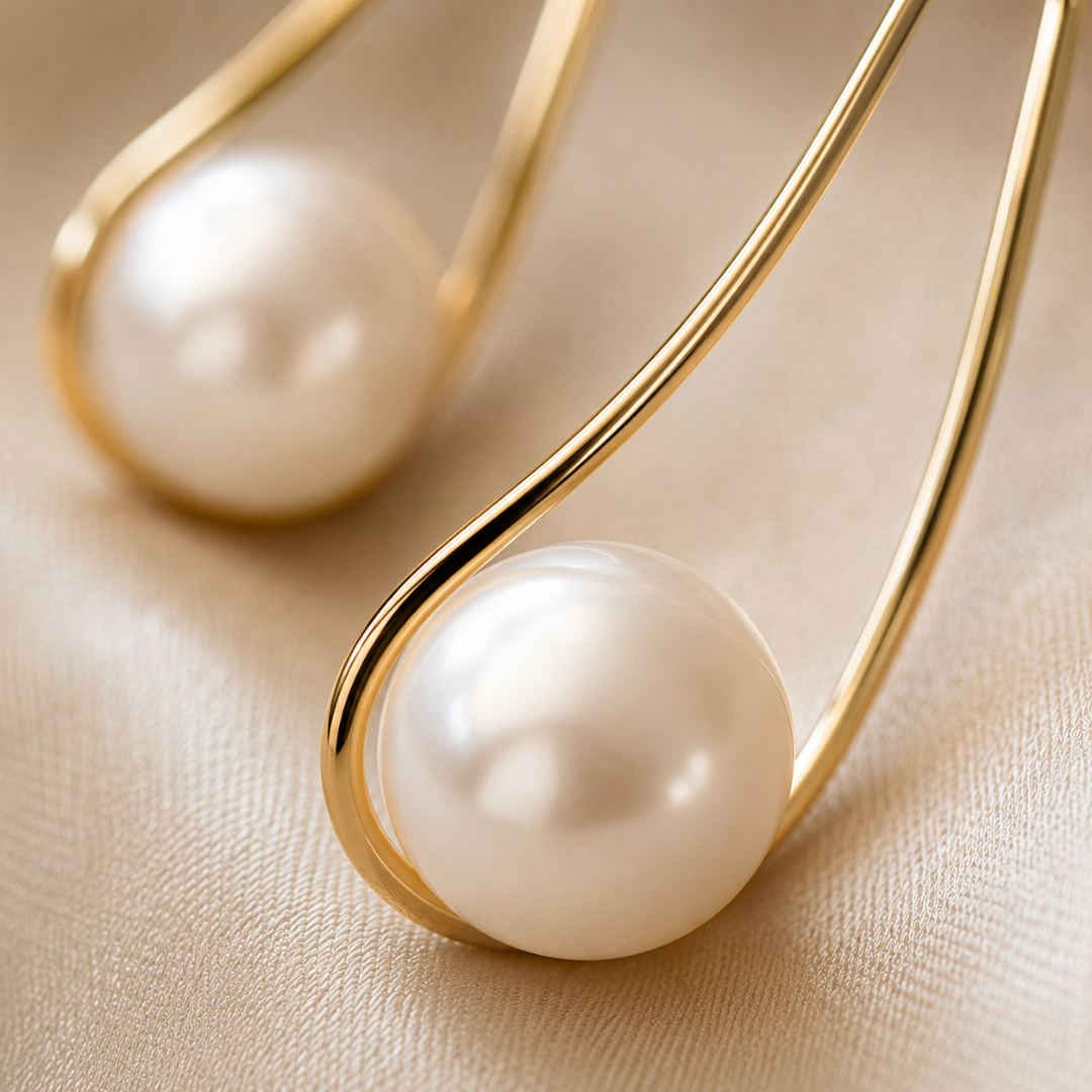 Elegant Pearl Mystic Earrings