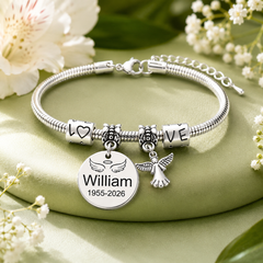 Always In My Heart Memorial Bracelet