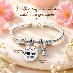 Always In My Heart Memorial Bracelet