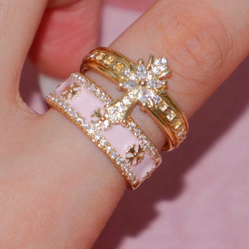 2-Piece Cross Stackable Ring Set