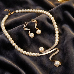 Wave Pearl Jewellery Set