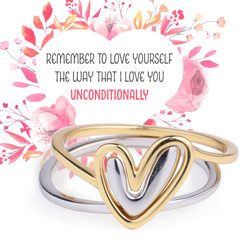 Self Love Layered Heart Ring
